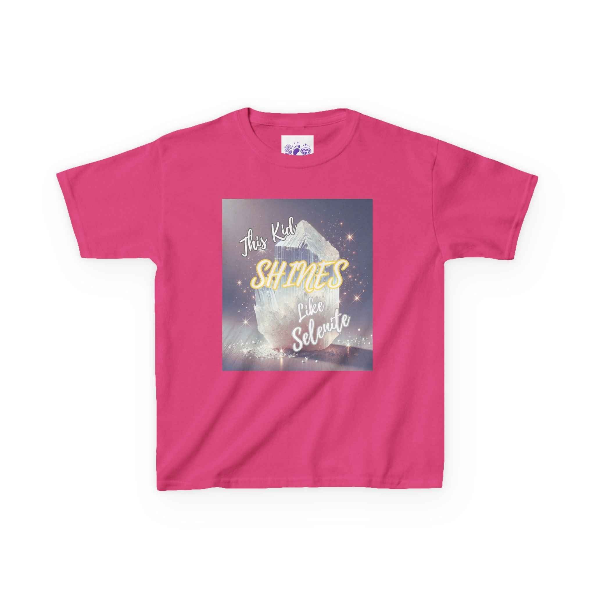 Kids TShirt 'This Kid Shines Like Selenite' | Kids clothes | Wiccan Center
