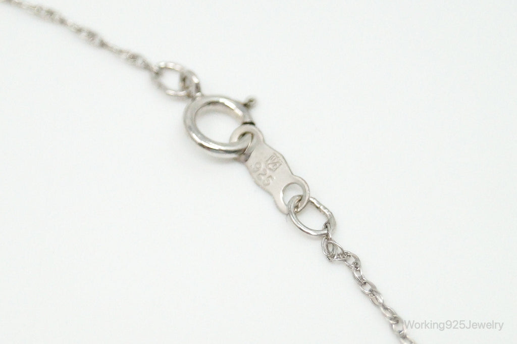 Designer SUN Lab Sapphire Cubic Zirconia Sterling Silver Necklace | Jewelry > Necklaces > Pendants | Wiccan Center