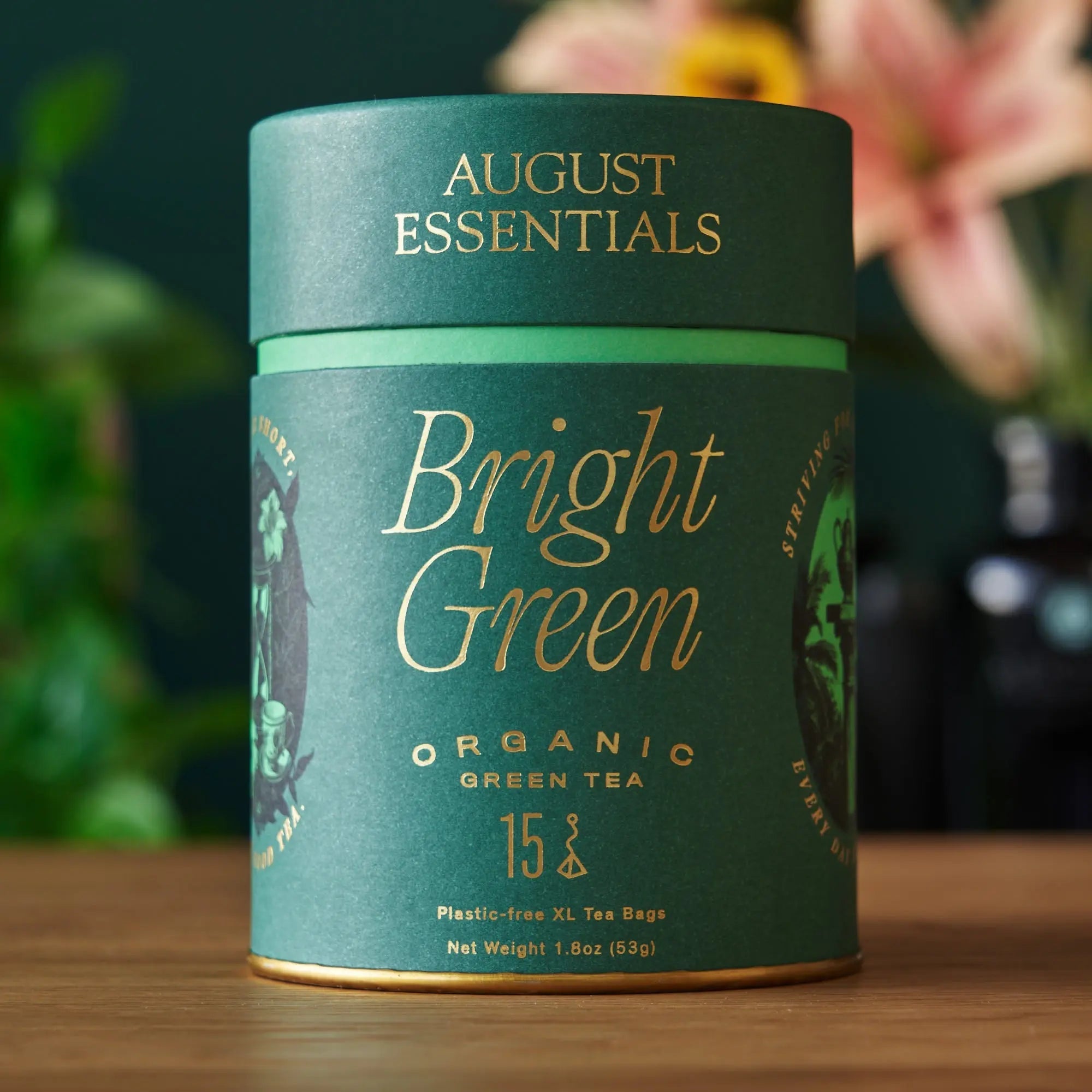 Essentials Bright Green Green Tea - 15 Tea Bags | Beverages > Teas > Green Teas | Wiccan Center