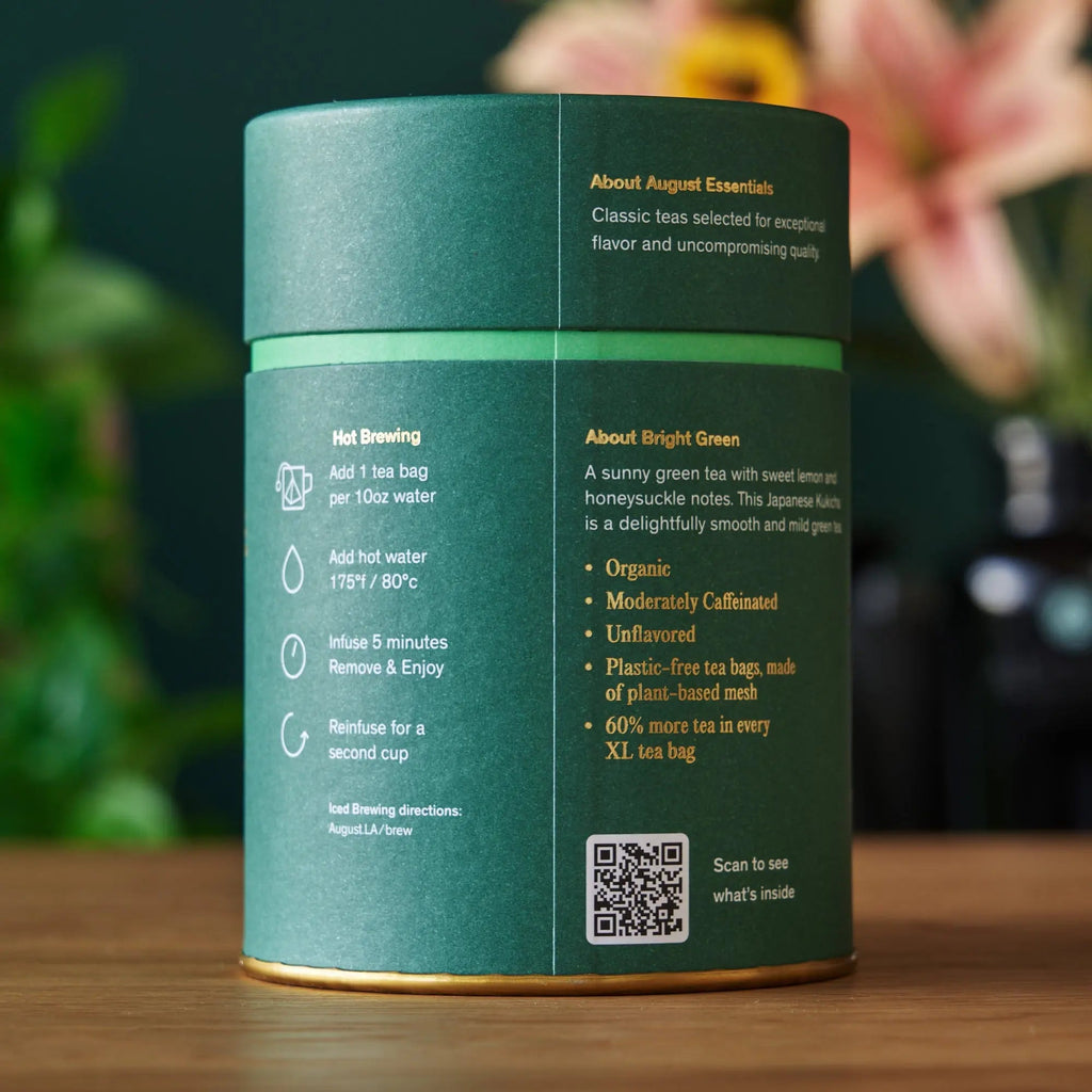 Essentials Bright Green Green Tea - 15 Tea Bags | Beverages > Teas > Green Teas | Wiccan Center