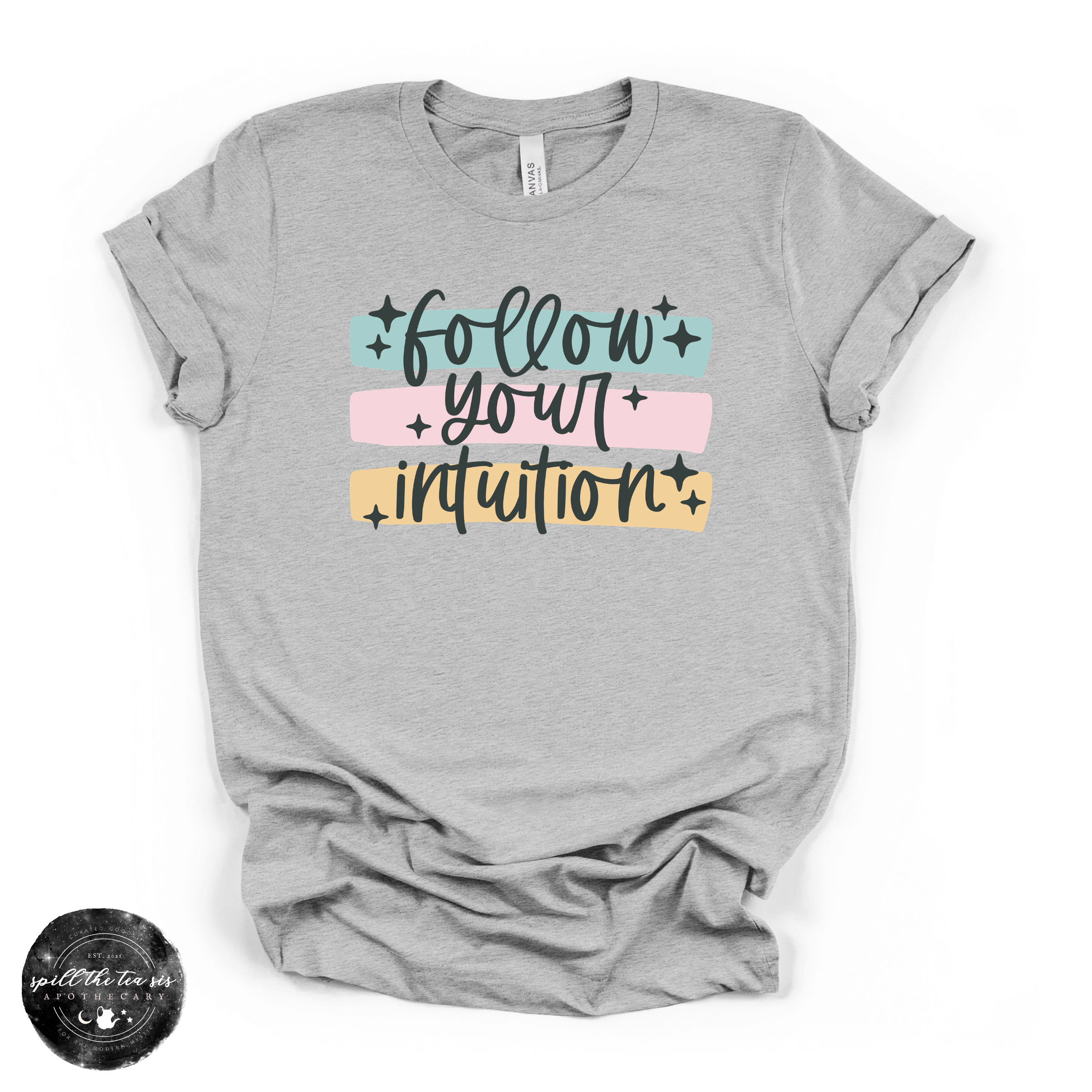 Follow Your Intuition Tee | Spiritual Graphic T-Shirt | | Wiccan Center