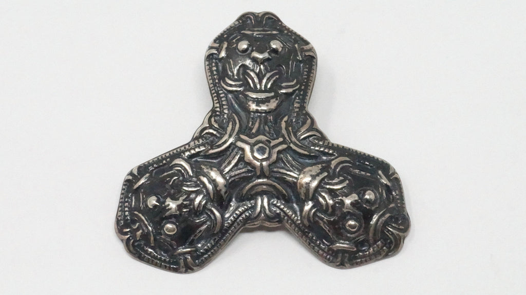 David Andersen Norway Viking Saga Trefoil Beast Sterling Silver Necklace Pendant | Jewelry > Necklaces > Pendants | Wiccan Center