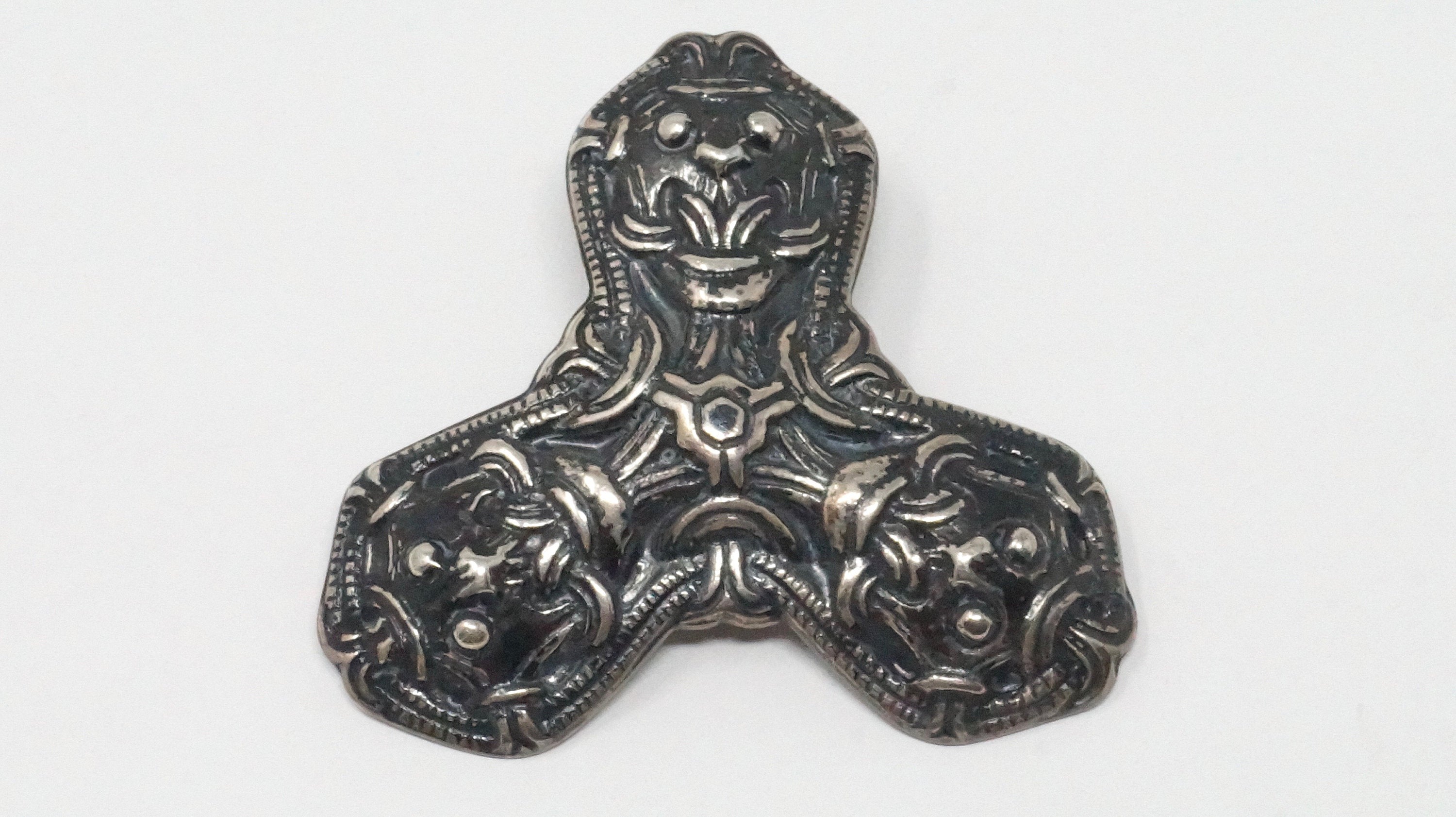 David Andersen Norway Viking Saga Trefoil Beast Sterling Silver Necklace Pendant | Jewelry > Necklaces > Pendants | Wiccan Center