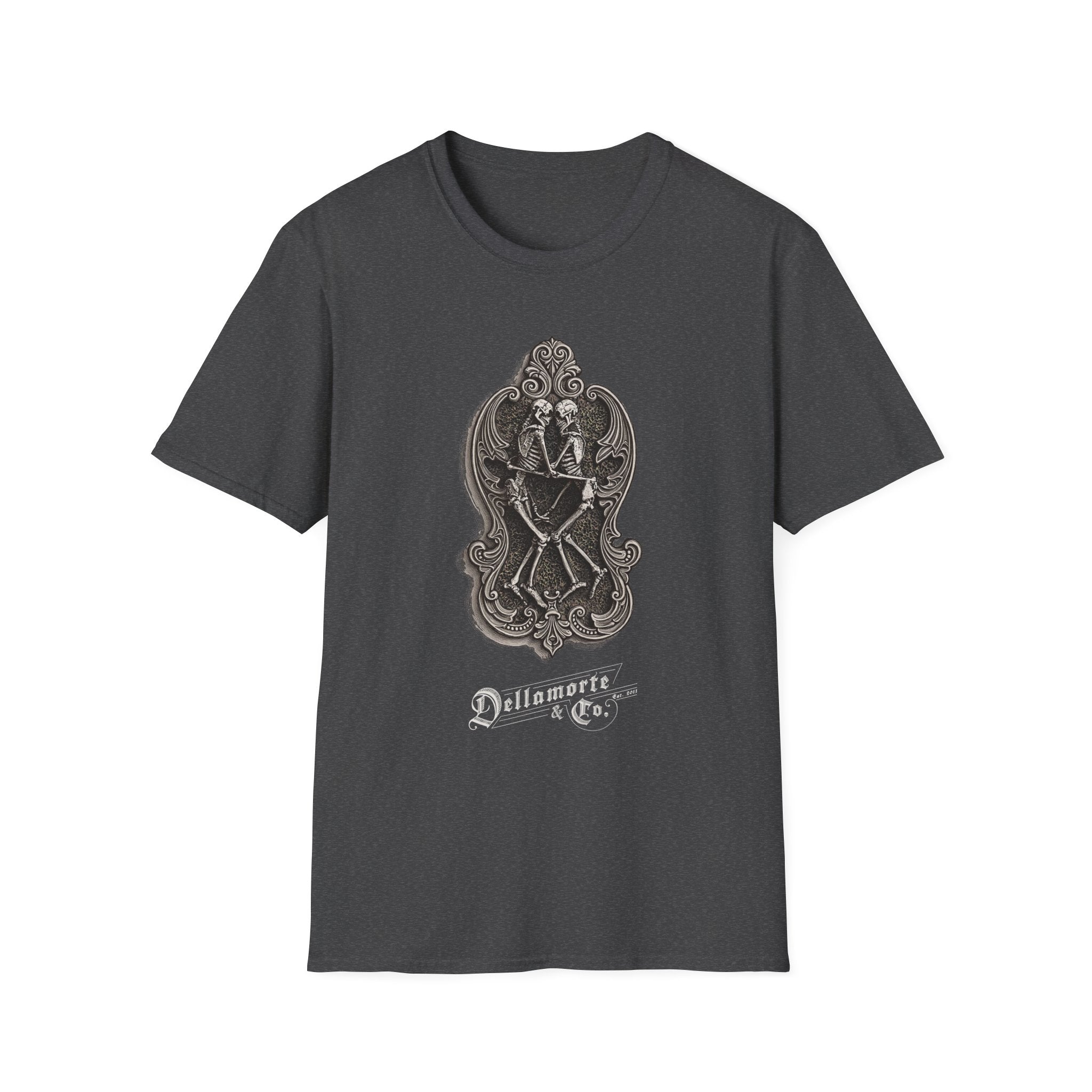 Amor Aeternus Shirt | Skeleton Lovers Tee by Dellamorte | Eternal Love Death Art T-Shirt | Dark Romance Gothic Apparel