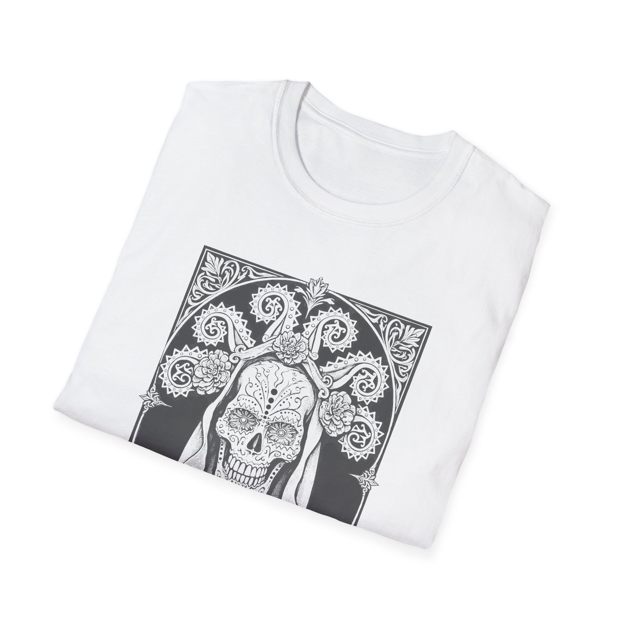 Dia de los Muertos Unisex T-Shirt, Gothic Sugar Skull Tee | Dellamorte Alternative Shirt, Halloween Gift, Day of the Dead Tee, Graphic