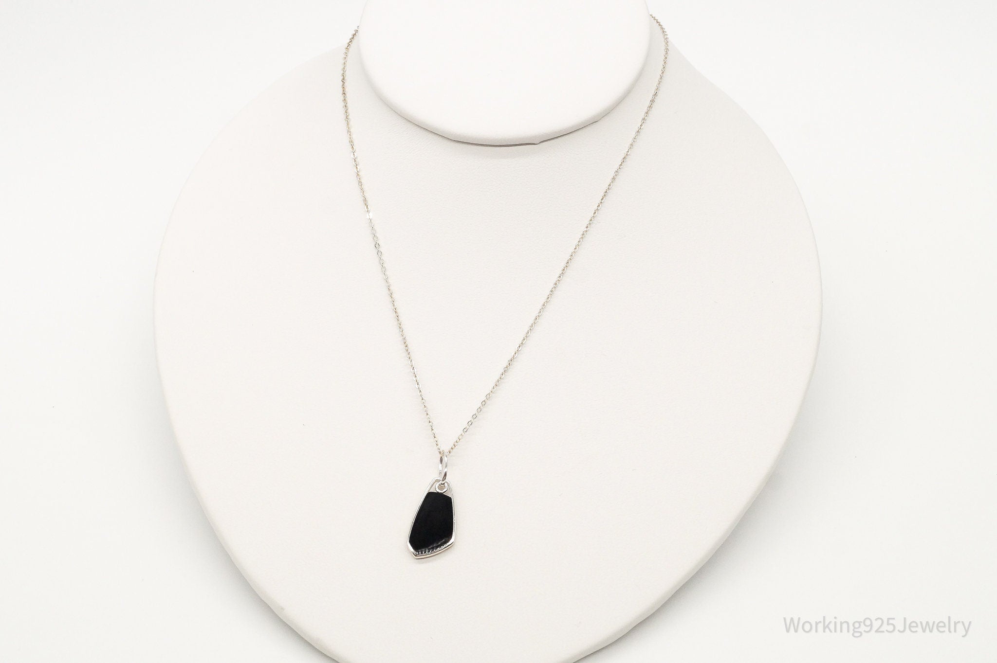 Vintage Black Onyx Sterling Silver Necklace | Jewelry > Necklaces > Pendants | Wiccan Center