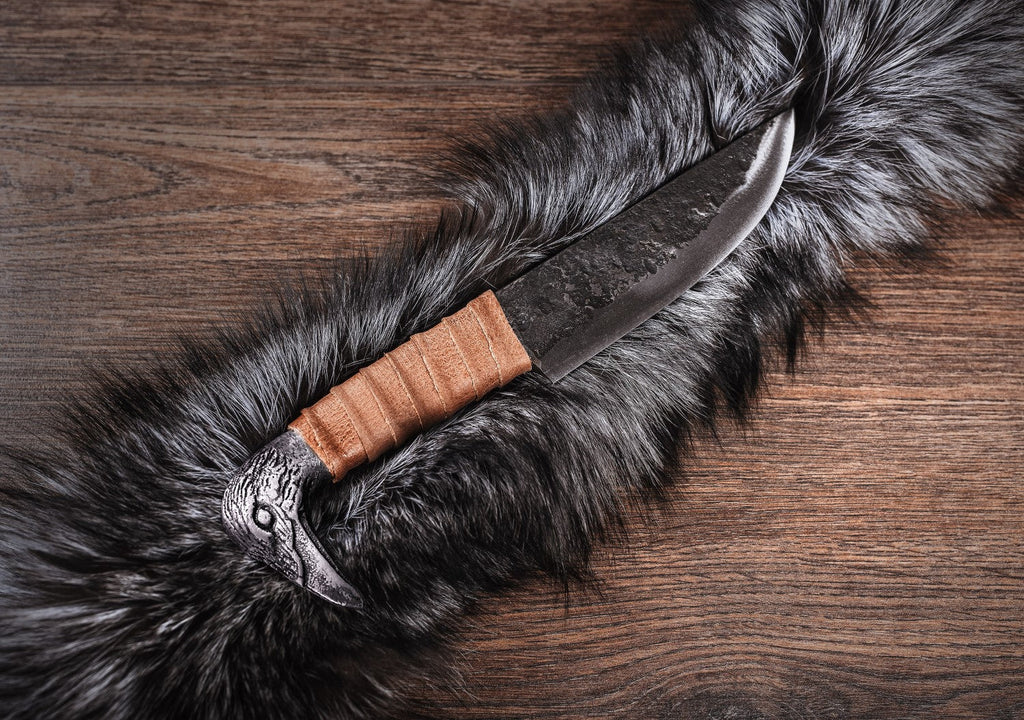 Viking Raven Knife – 5.5" Carbon Steel Blade | Knife | Wiccan Center