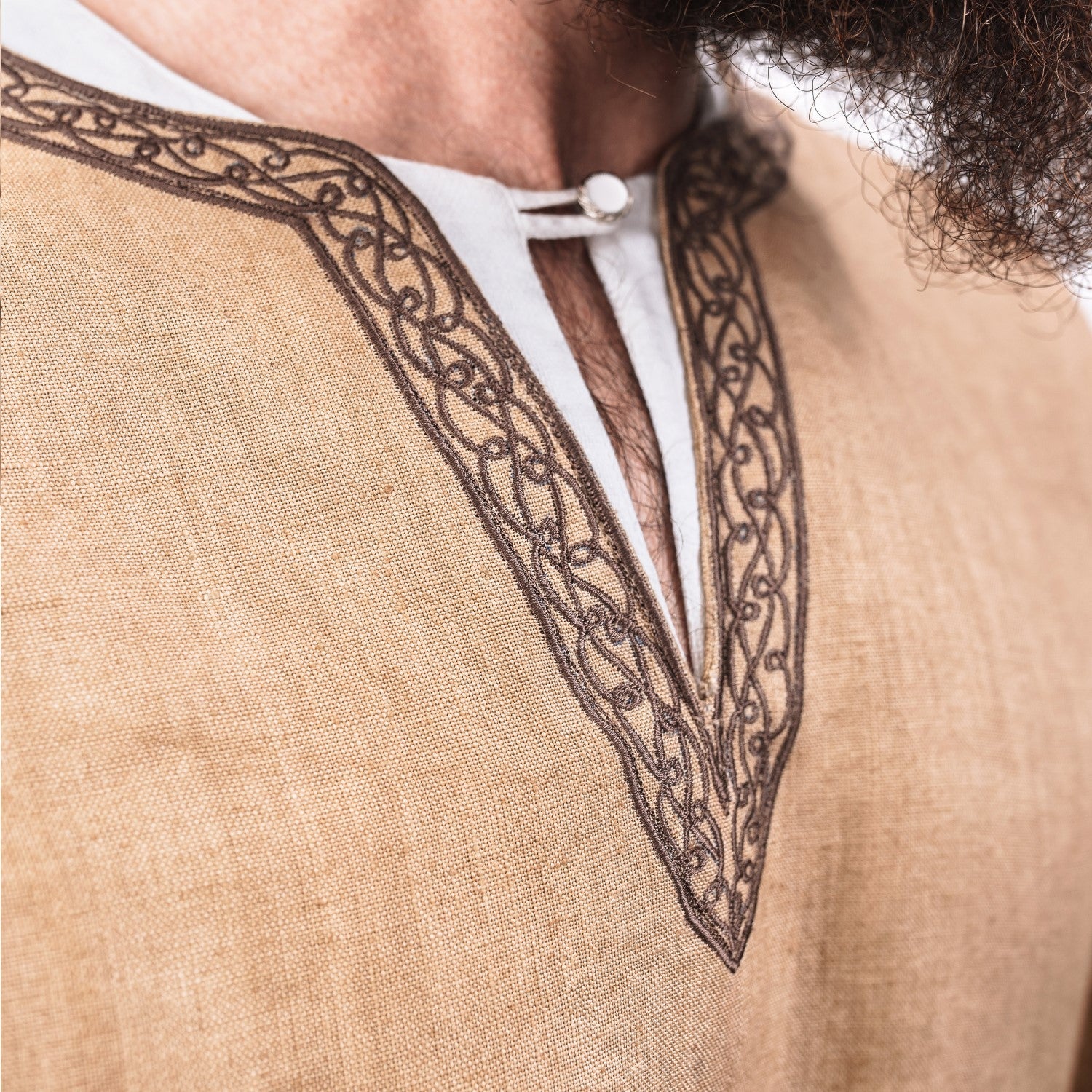 Linen Viking Tunic – Medieval Reenactment Shirt