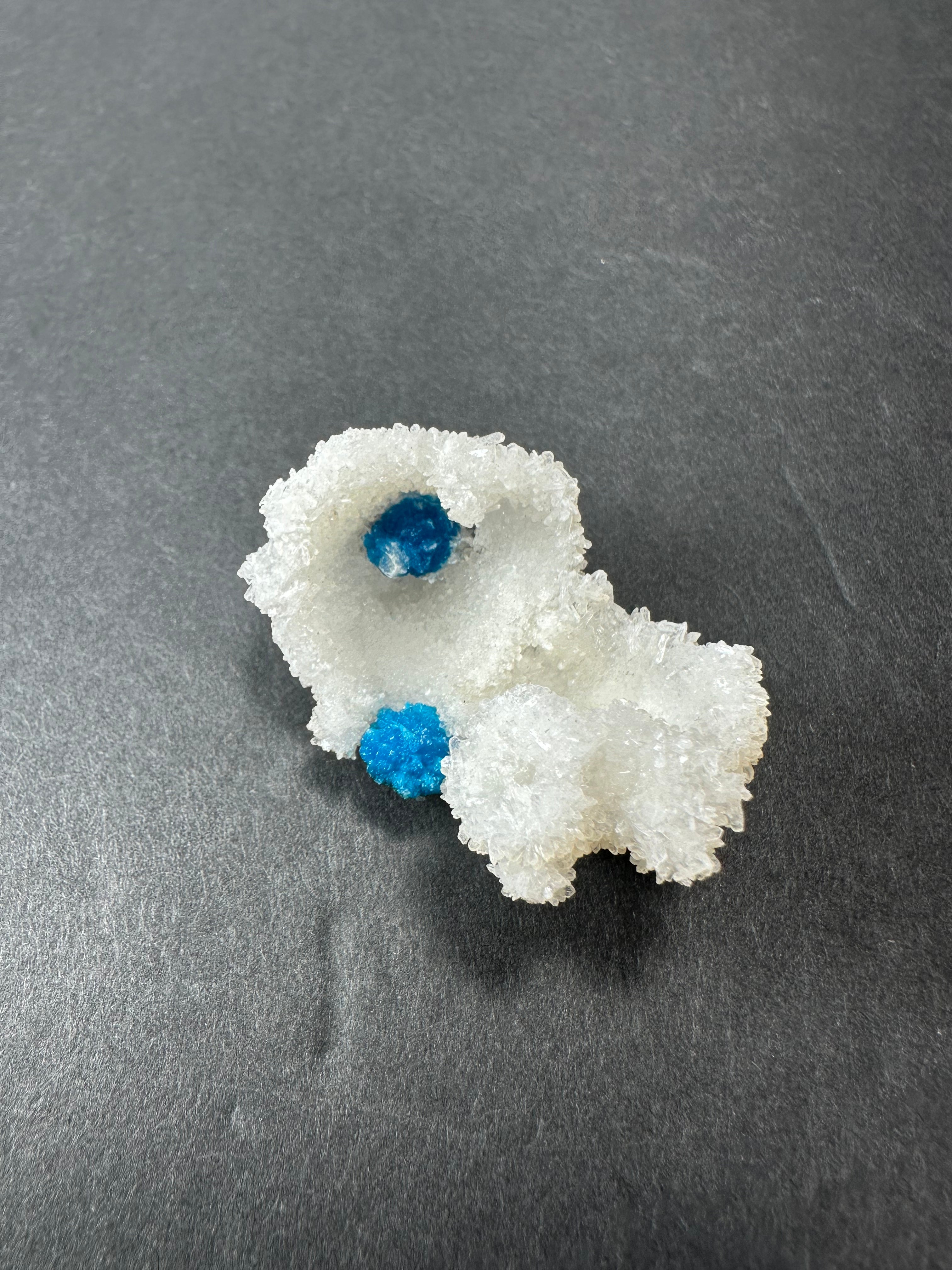 Cavansite Ball 'Floaters' on Stilbite MD | Minerals | Wiccan Center