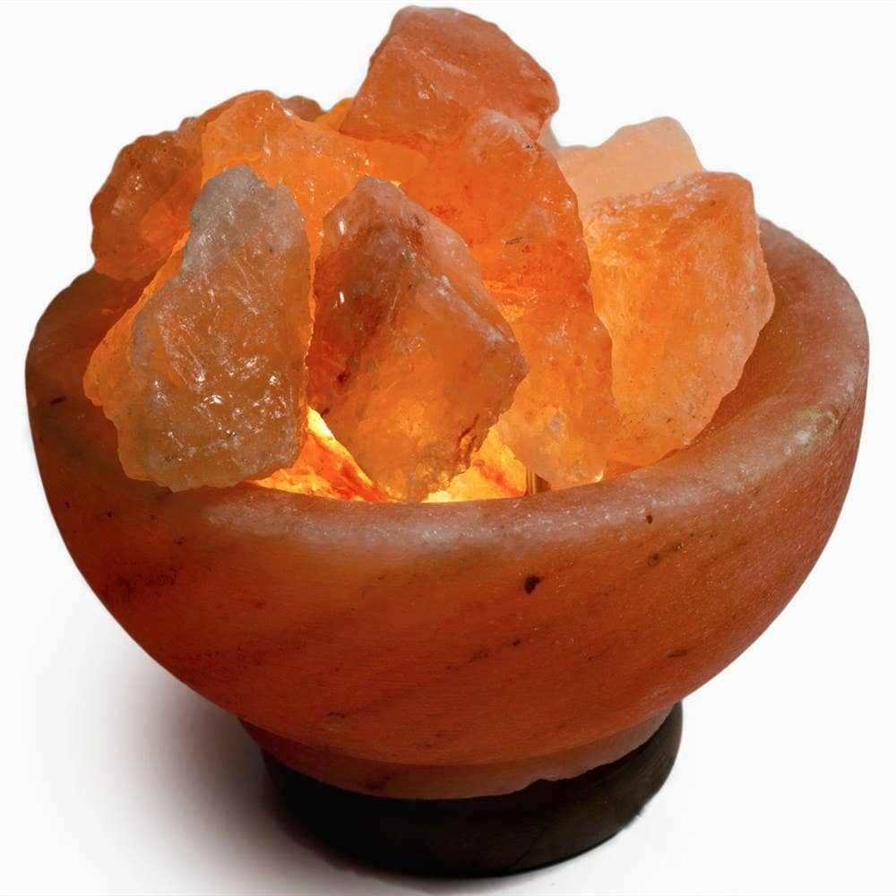 Fire Bowl w/ Chunks Salt Lamp - 7" avg. -Cord, Bulb, Dimmer | | Wiccan Center