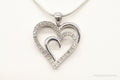 Vintage Designer SUN Diamond Heart Sterling Silver Necklace | Jewelry > Necklaces > Pendants | Wiccan Center