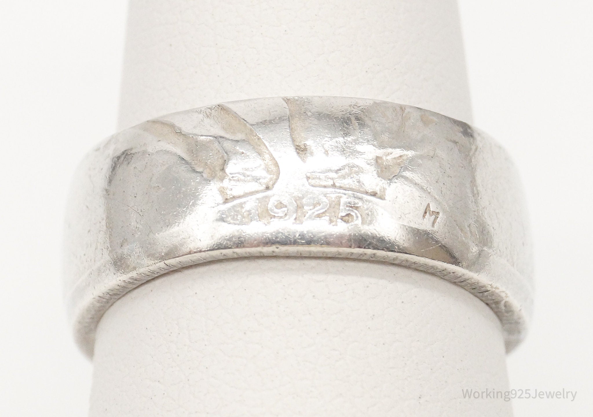 Vintage 1925 Standing Liberty Quarter Dollar Coin Silver Ring - Size 6.75 | Jewelry > Rings | Wiccan Center