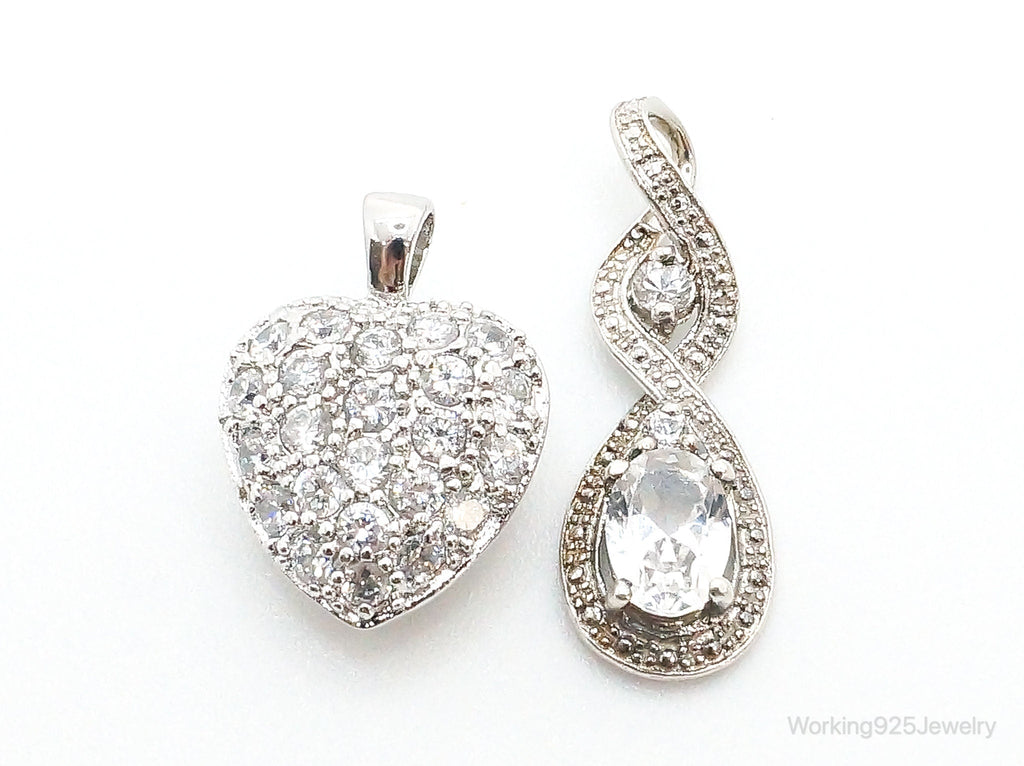 Vintage Cubic Zirconia Sterling Silver Necklace Pendants | Jewelry > Necklaces > Pendants | Wiccan Center
