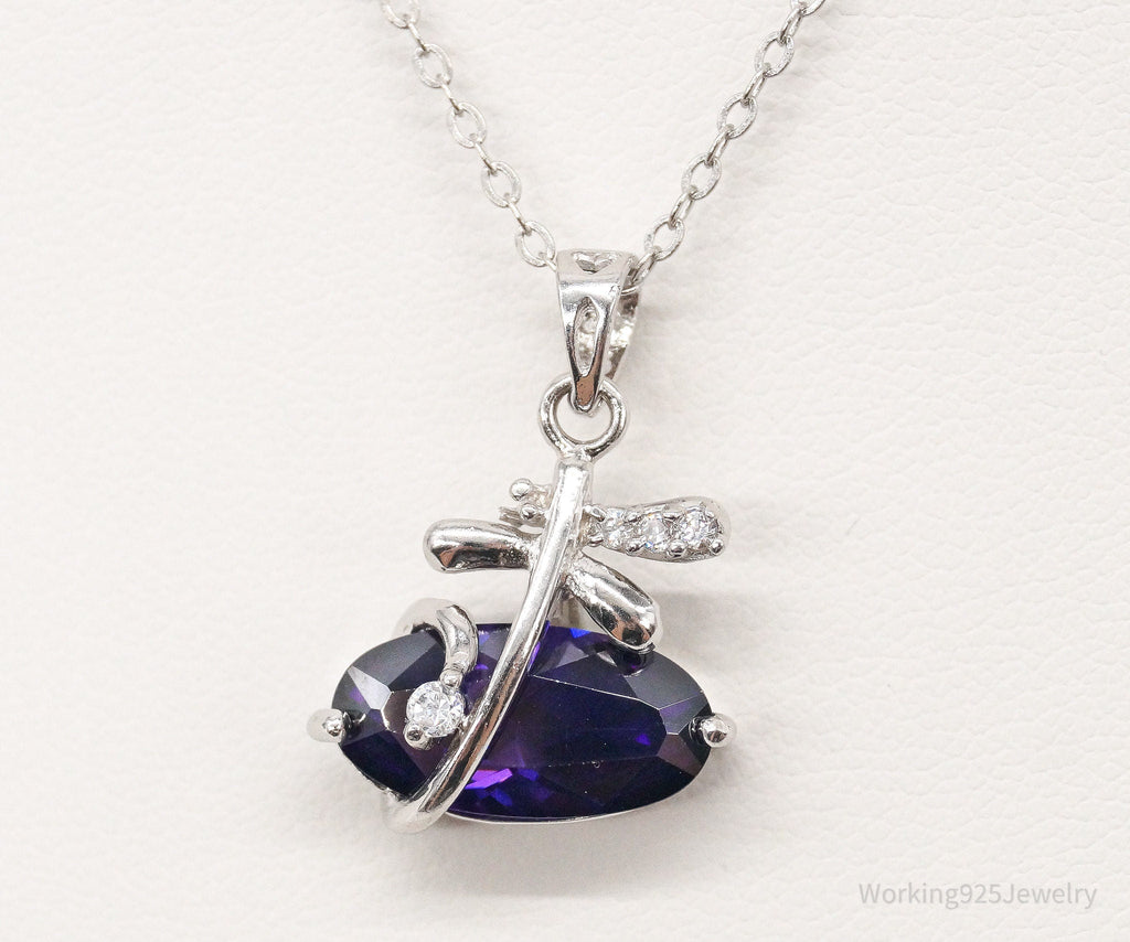 Cubic Zirconia Lab Amethyst Sterling Silver Necklace | Jewelry > Necklaces > Pendants | Wiccan Center
