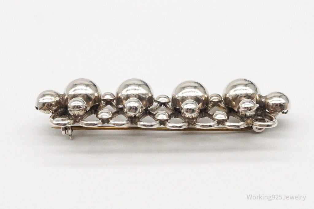 Large Vintage Mid Century Modernist Sterling Silver Pin Brooch | Jewelry > Brooches, Pins & Clips | Wiccan Center