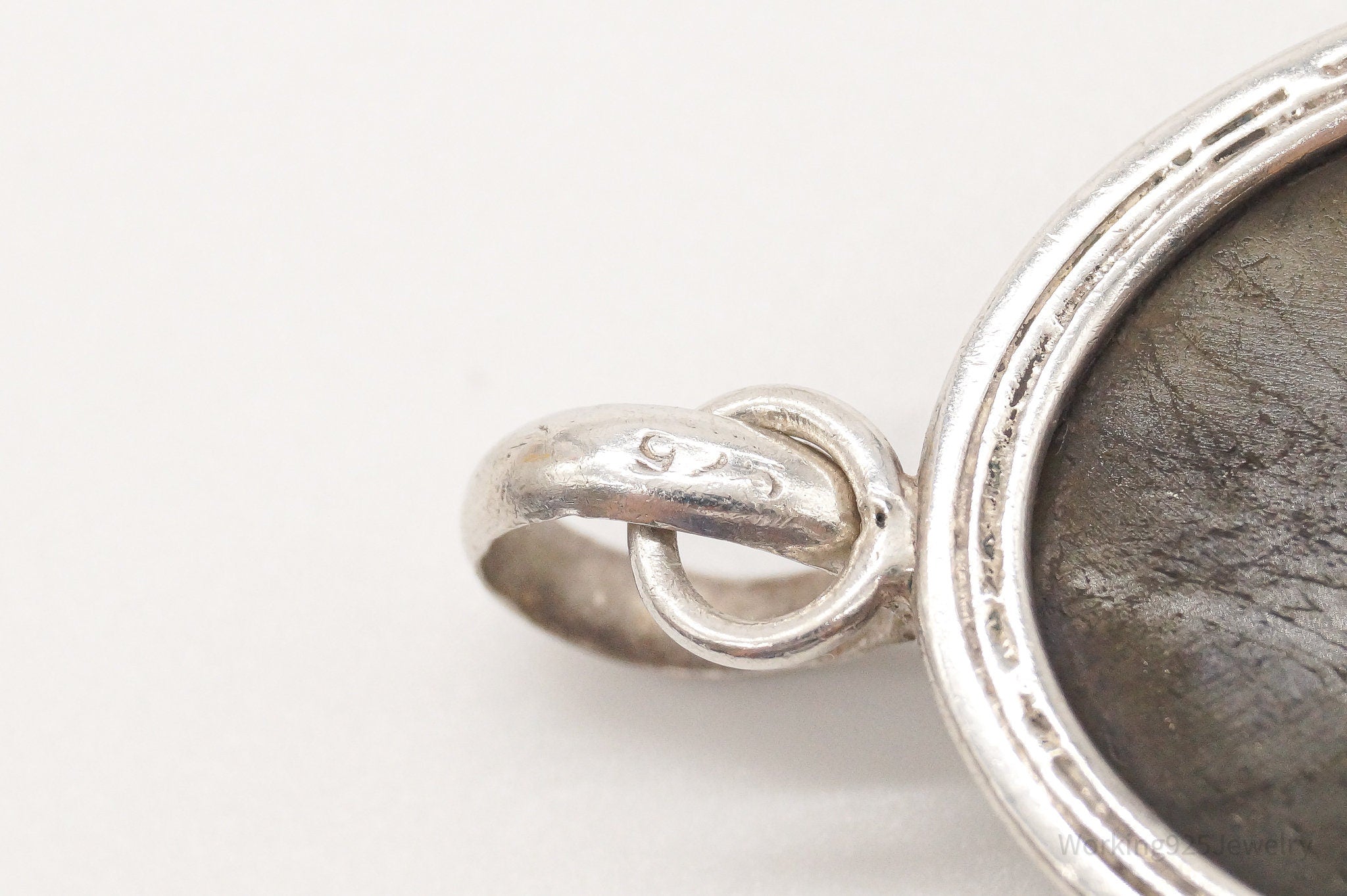 Vintage Large Labradorite Sterling Silver Pendant | Jewelry > Necklaces > Pendants | Wiccan Center
