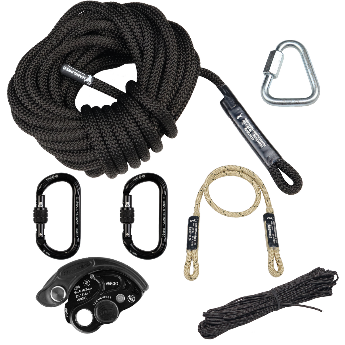 10mm BlackOut Deluxe One Stick/Rappel Kit With Trango Vergo | One Stick Kits | Wiccan Center