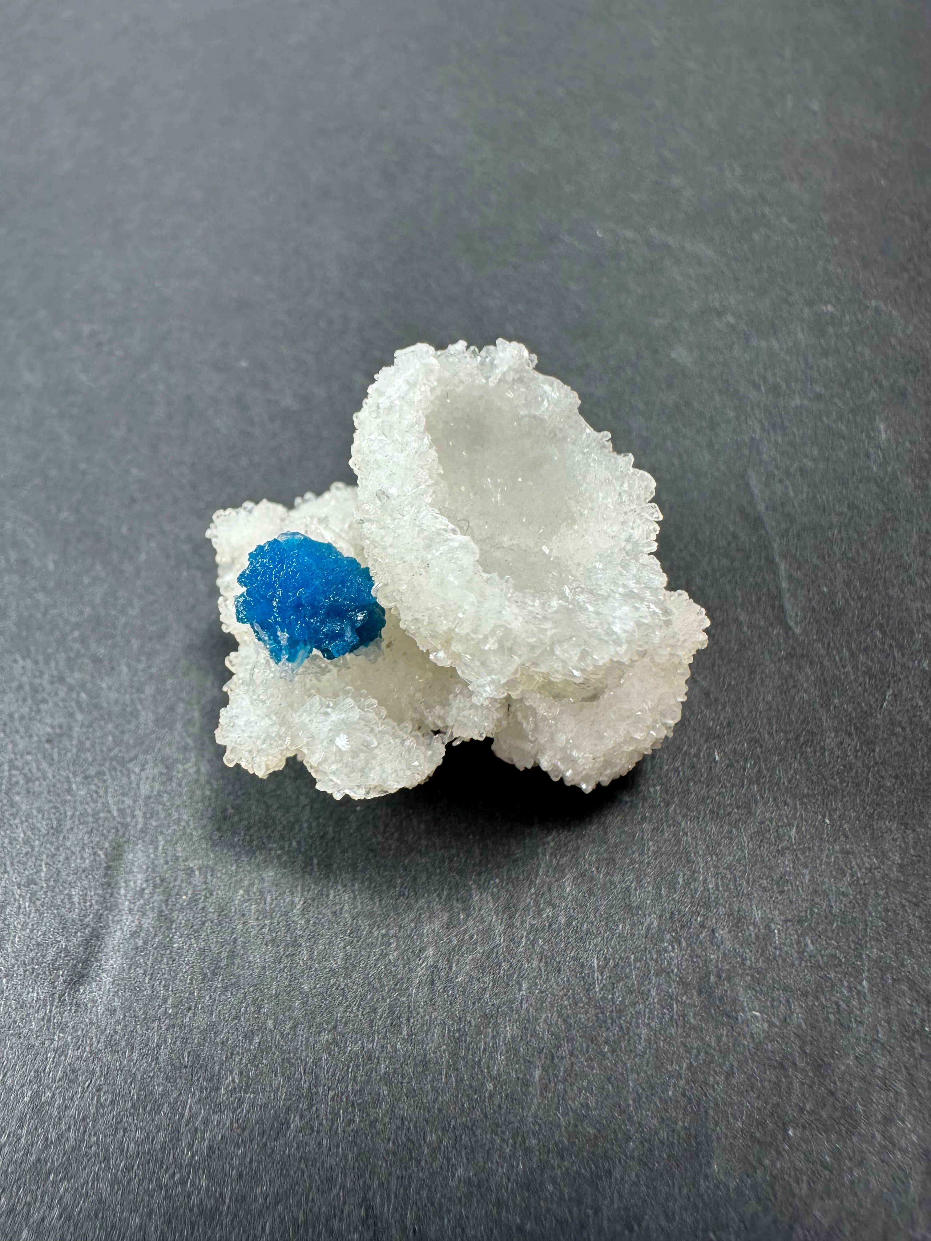 Cavansite Ball 'Floaters' on Stilbite MD | Minerals | Wiccan Center