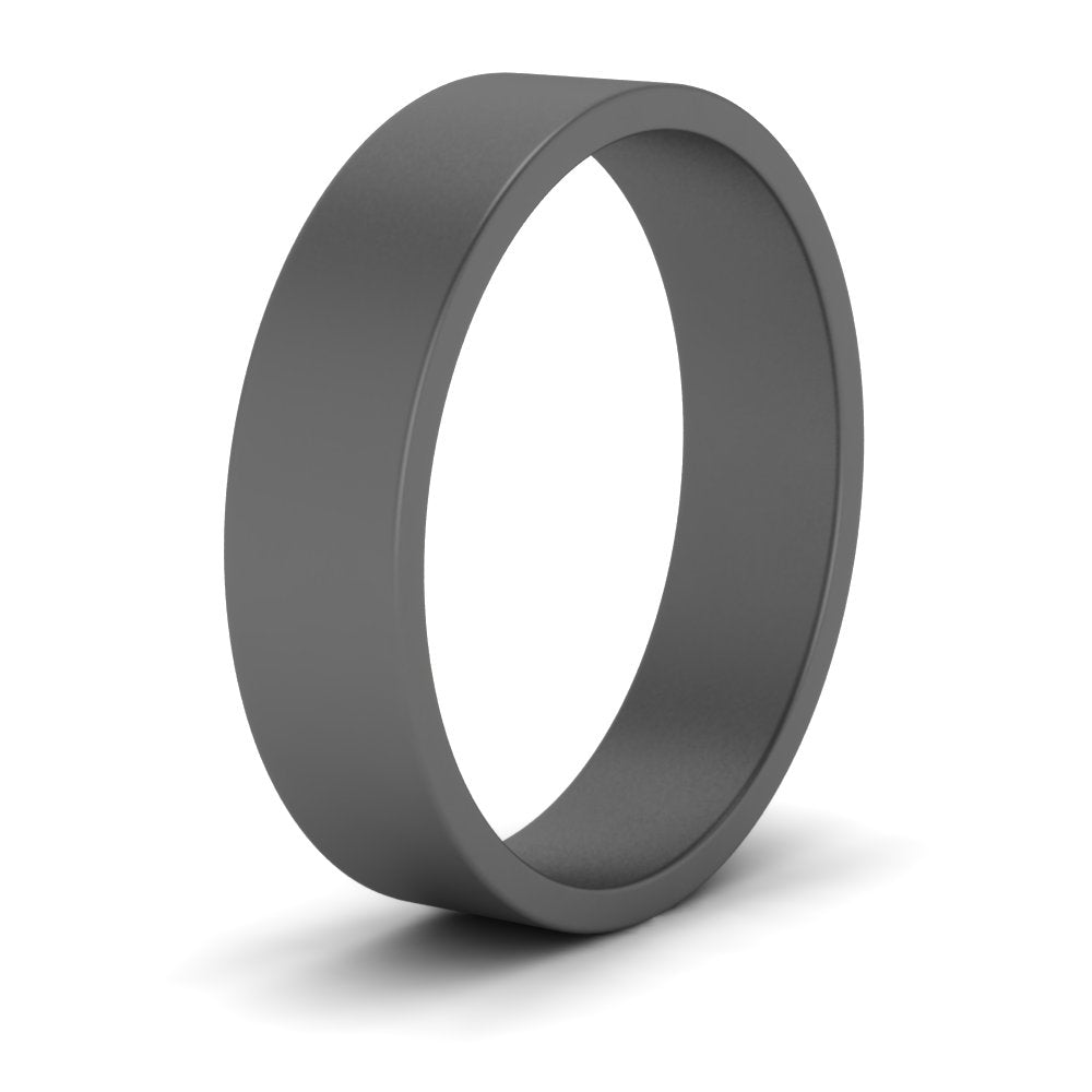5 mm Flat Gold Wedding Band