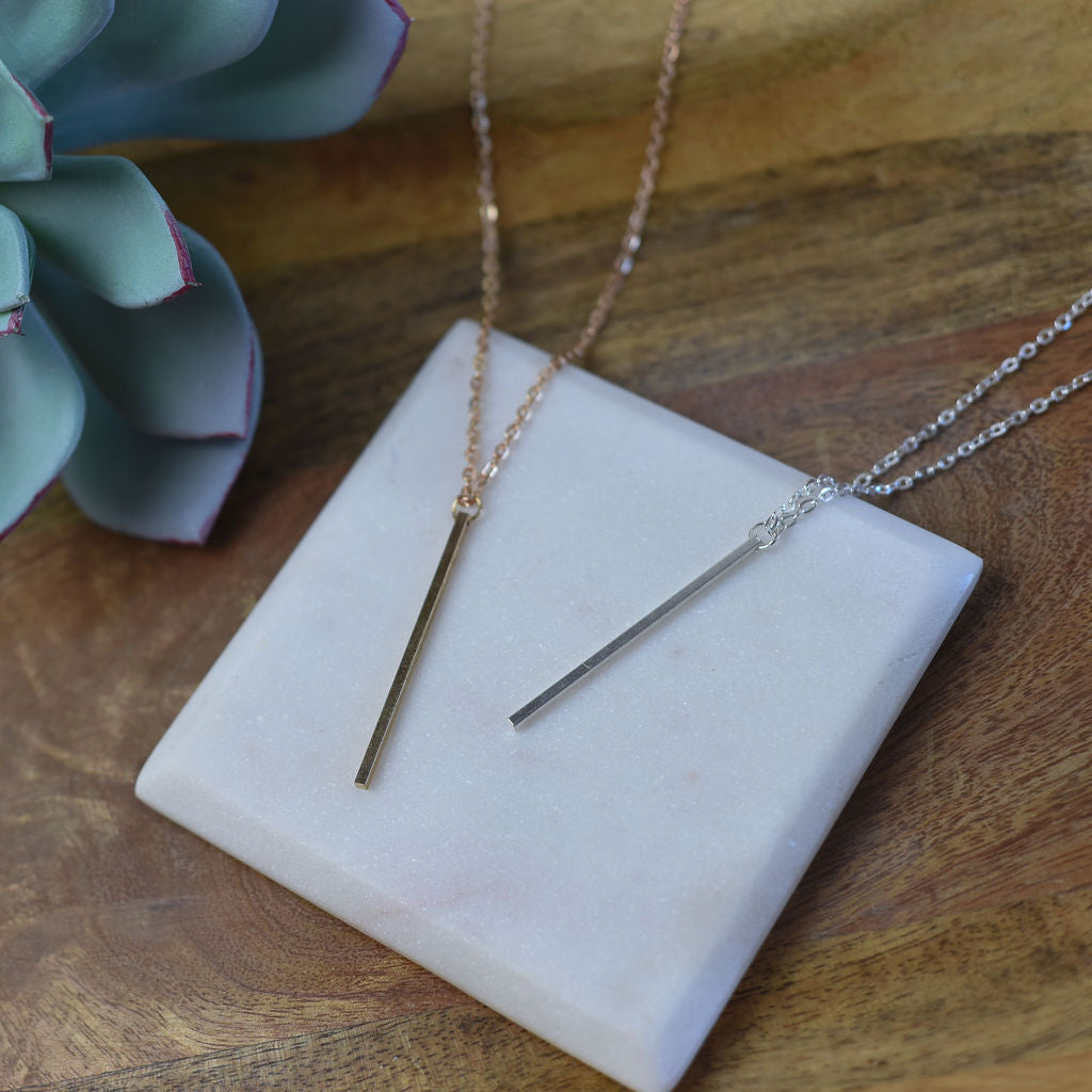 Long Bar Pendant Necklace | Necklace | Wiccan Center
