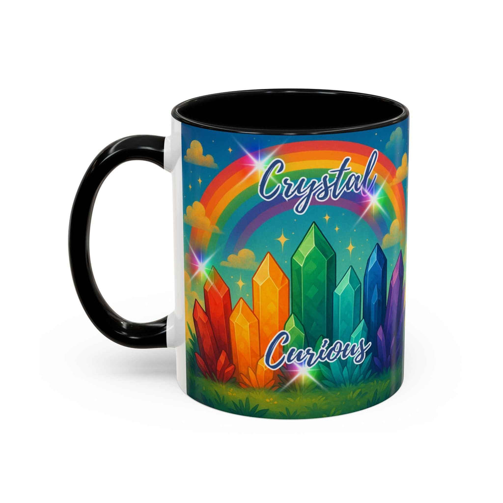Coffee Mug - Rainbow Crystal Curious | Mug | Wiccan Center