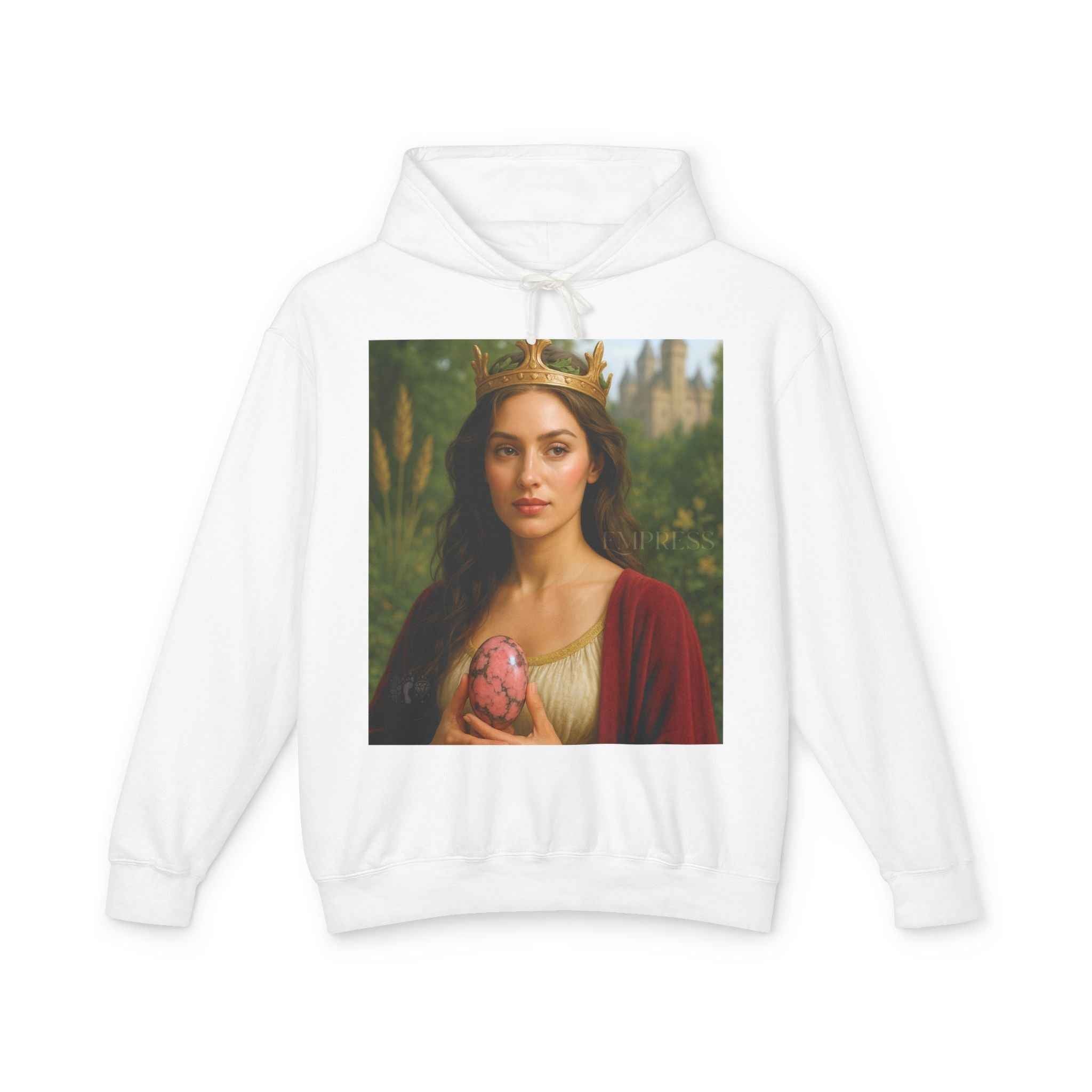 Empress Rhodonite Unisex Lightweight Hooded Sweatshirt | Hoodie | Wiccan Center