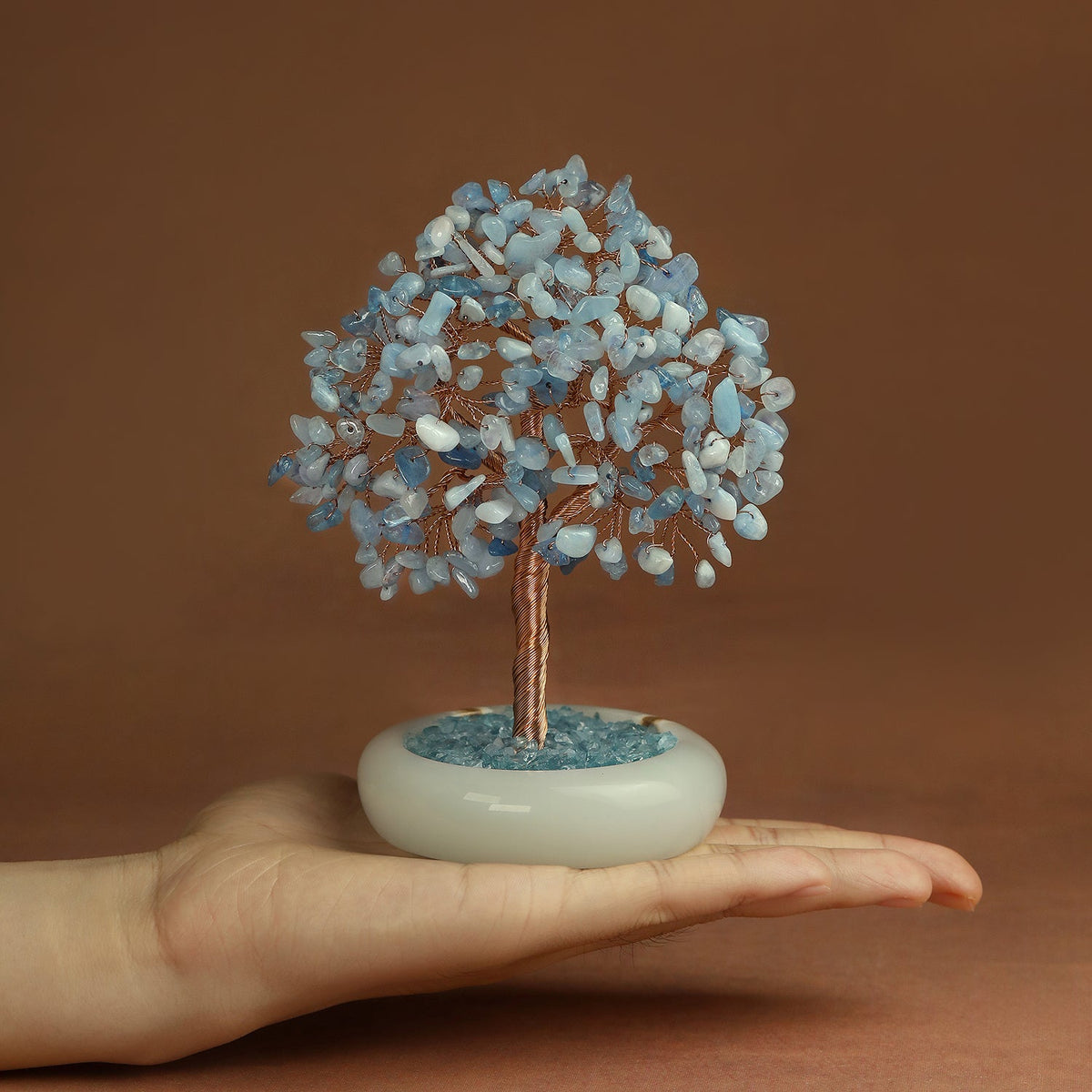 Elegant Jade Base Crystal Tree | Crystal Tree | Wiccan Center