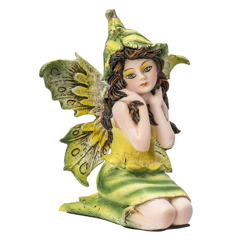 Small Sitting Yellow Fairy Figurine