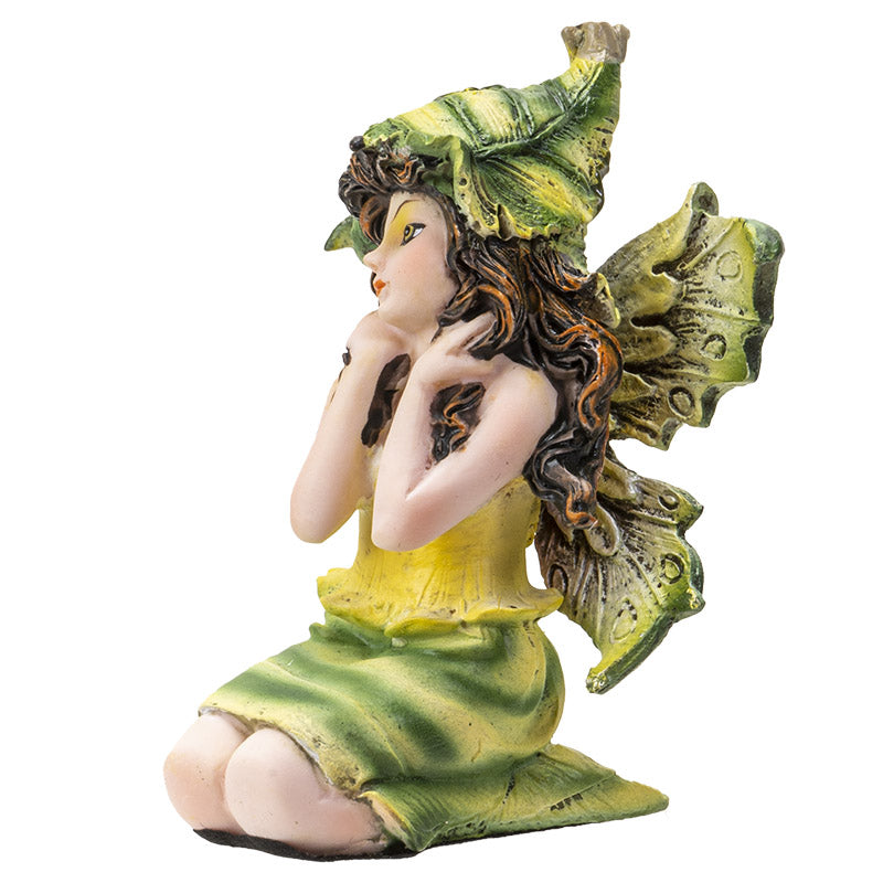 Small Sitting Yellow Fairy Figurine