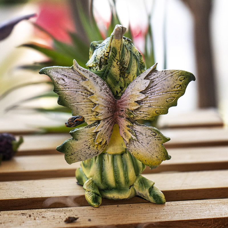 Small Sitting Yellow Fairy Figurine