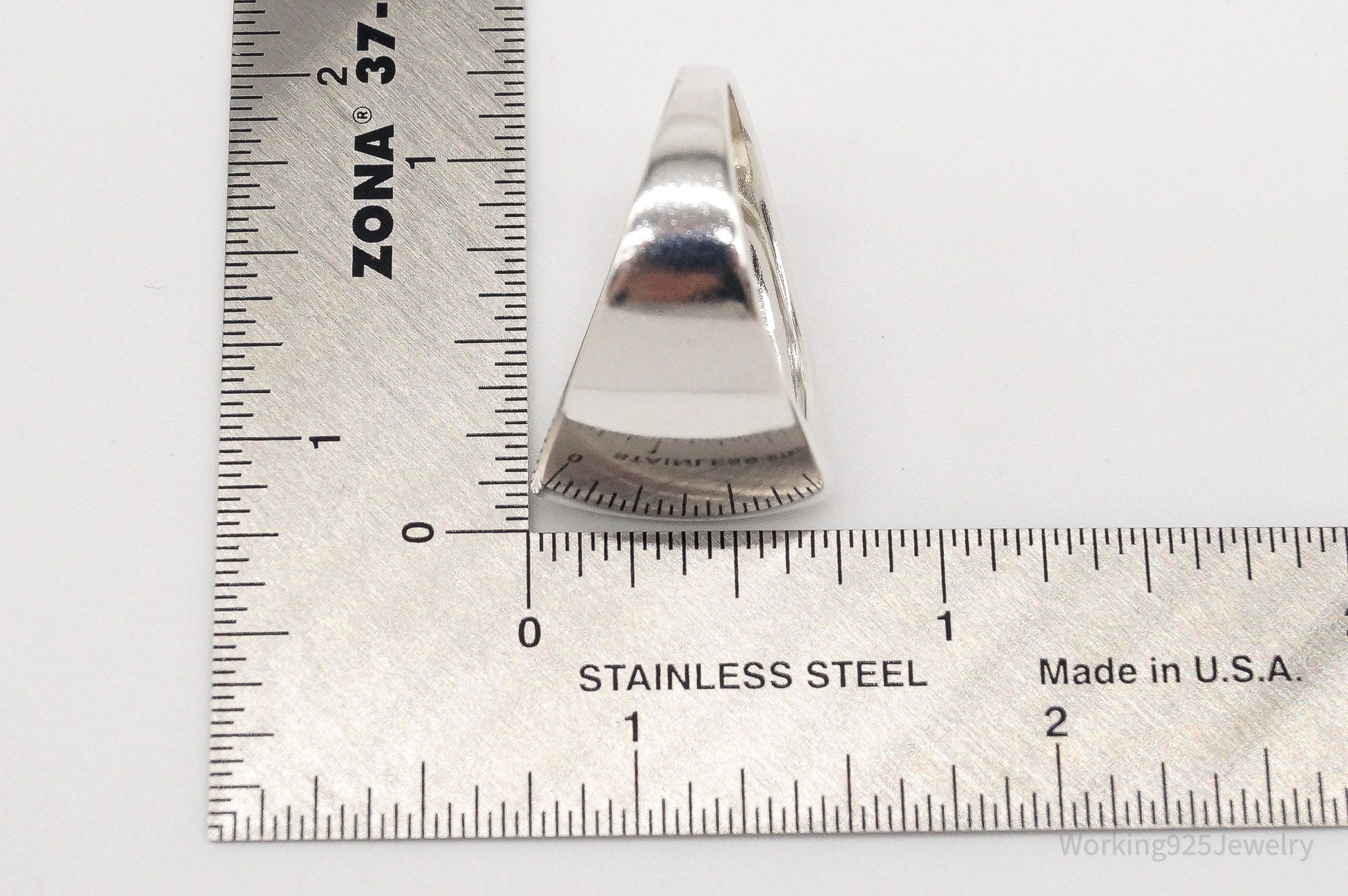 Vintage Modernist Style 950 Silver Ring - Size 10 | Jewelry > Rings | Wiccan Center