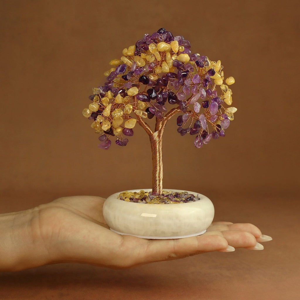 Elegant Jade Base Crystal Tree | Crystal Tree | Wiccan Center