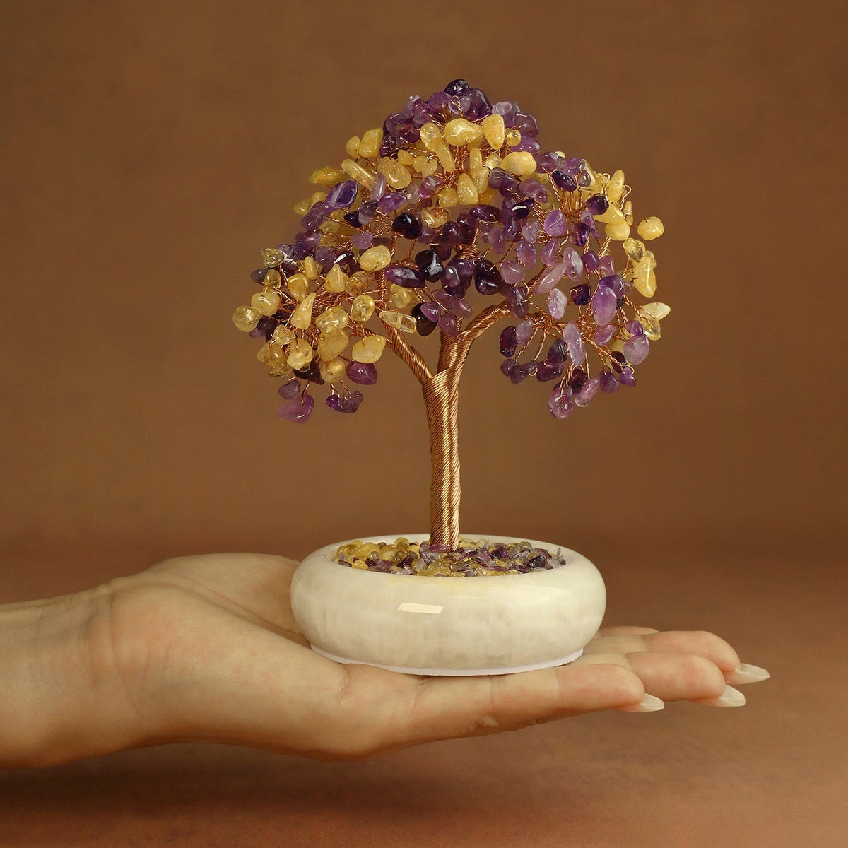 Elegant Jade Base Crystal Tree | Crystal Tree | Wiccan Center