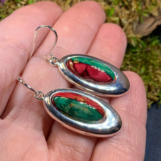 Heathergems Celtic Teardrop Earrings - Handmade in Scotland | Dangle Earrings | Wiccan Center