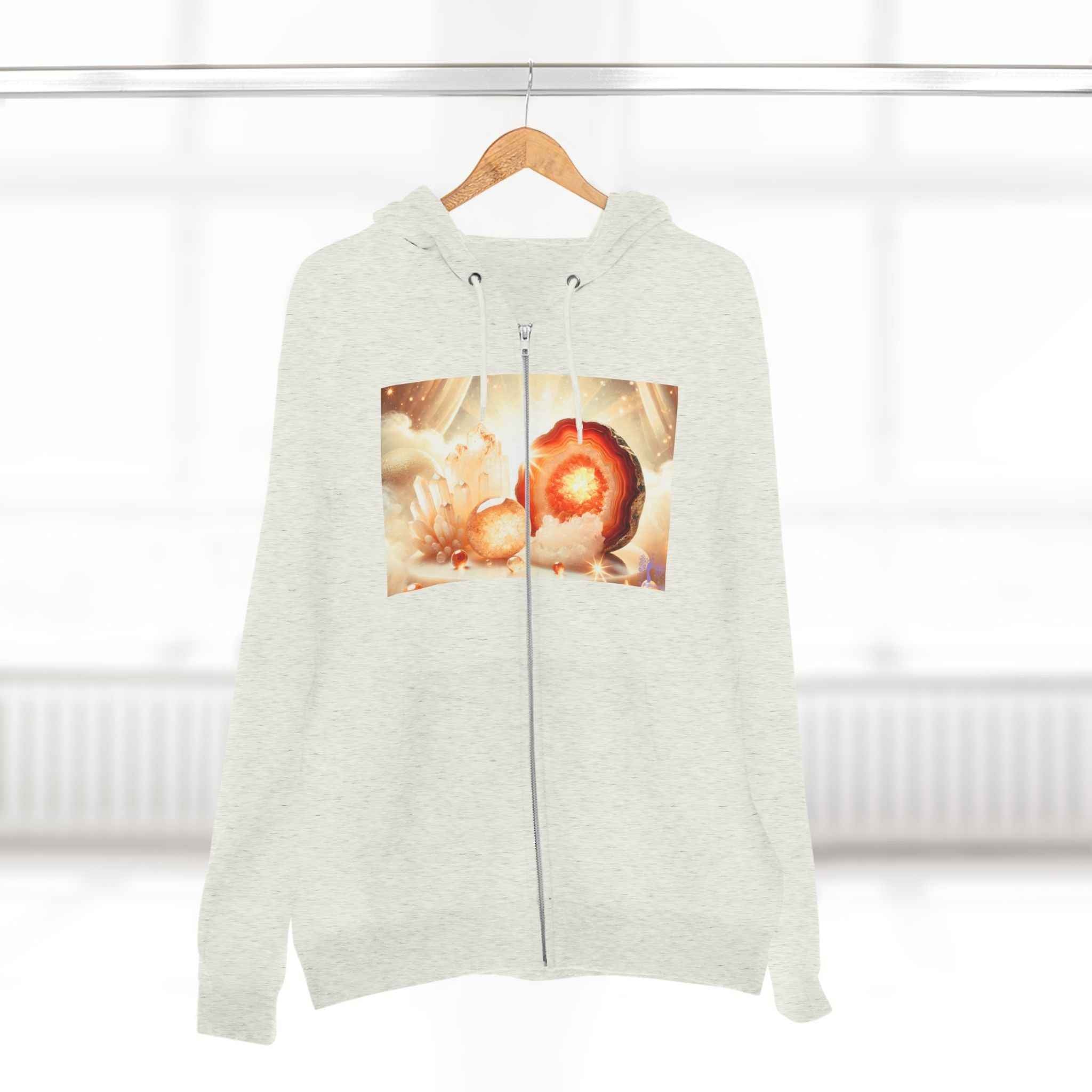 Warm Geode Zipped Hooded Sweater | Hoodie | Wiccan Center
