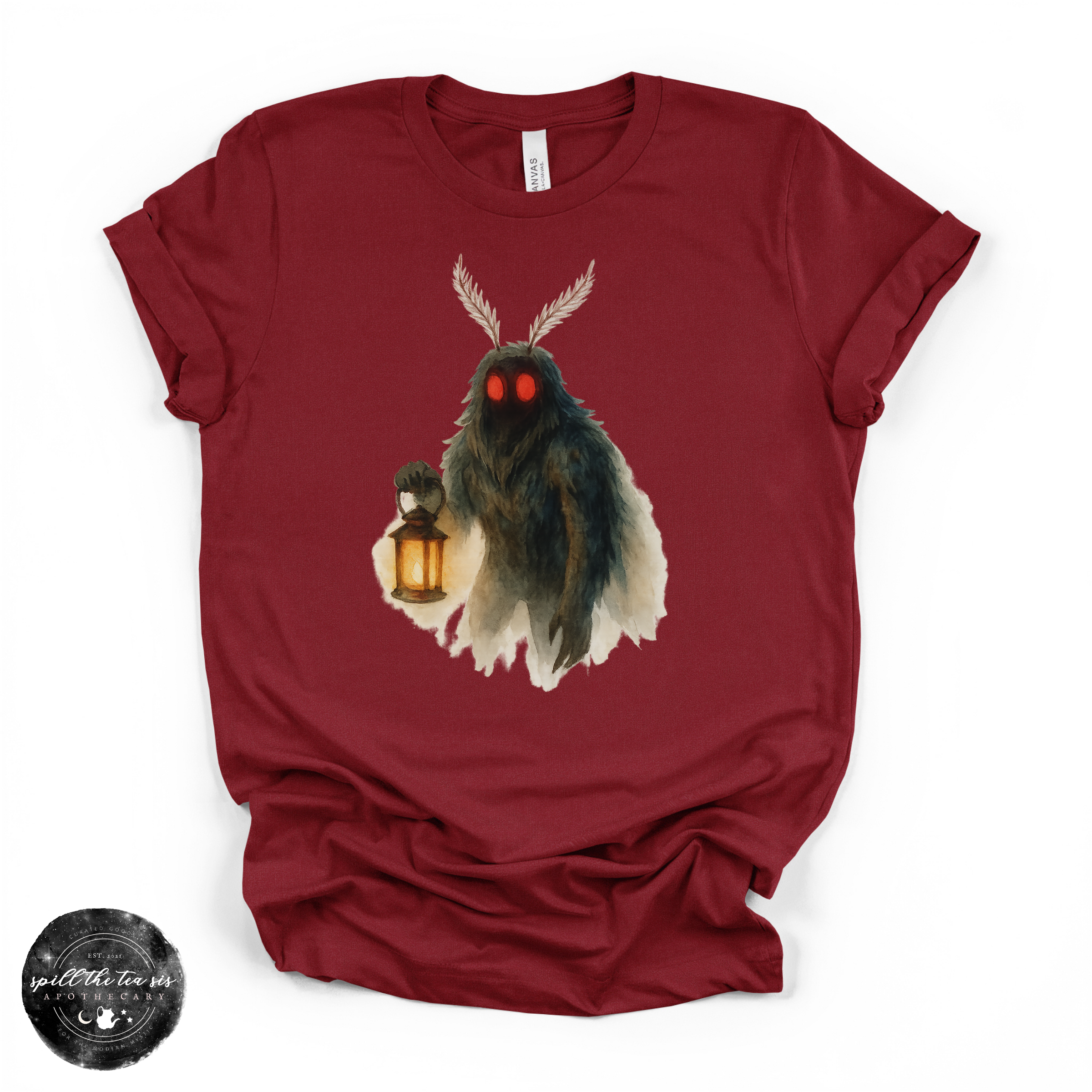 Mothman Midnight Tee | Cryptid Night Graphic T-Shirt