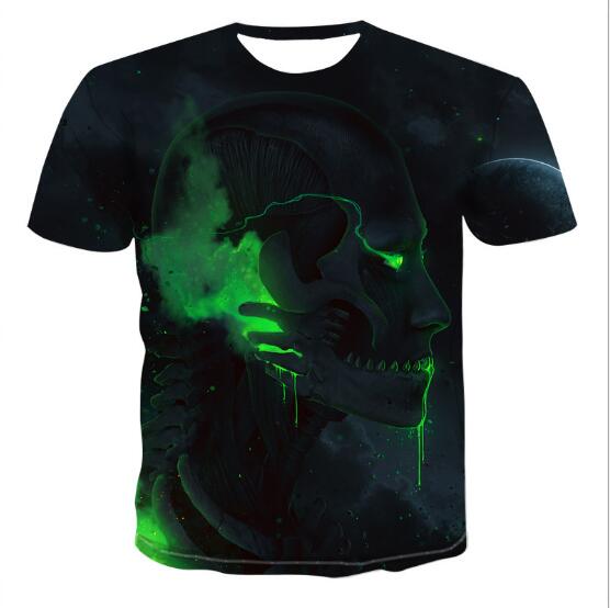 Mens Skull 3D t-shirts | StreetWear | Wiccan Center