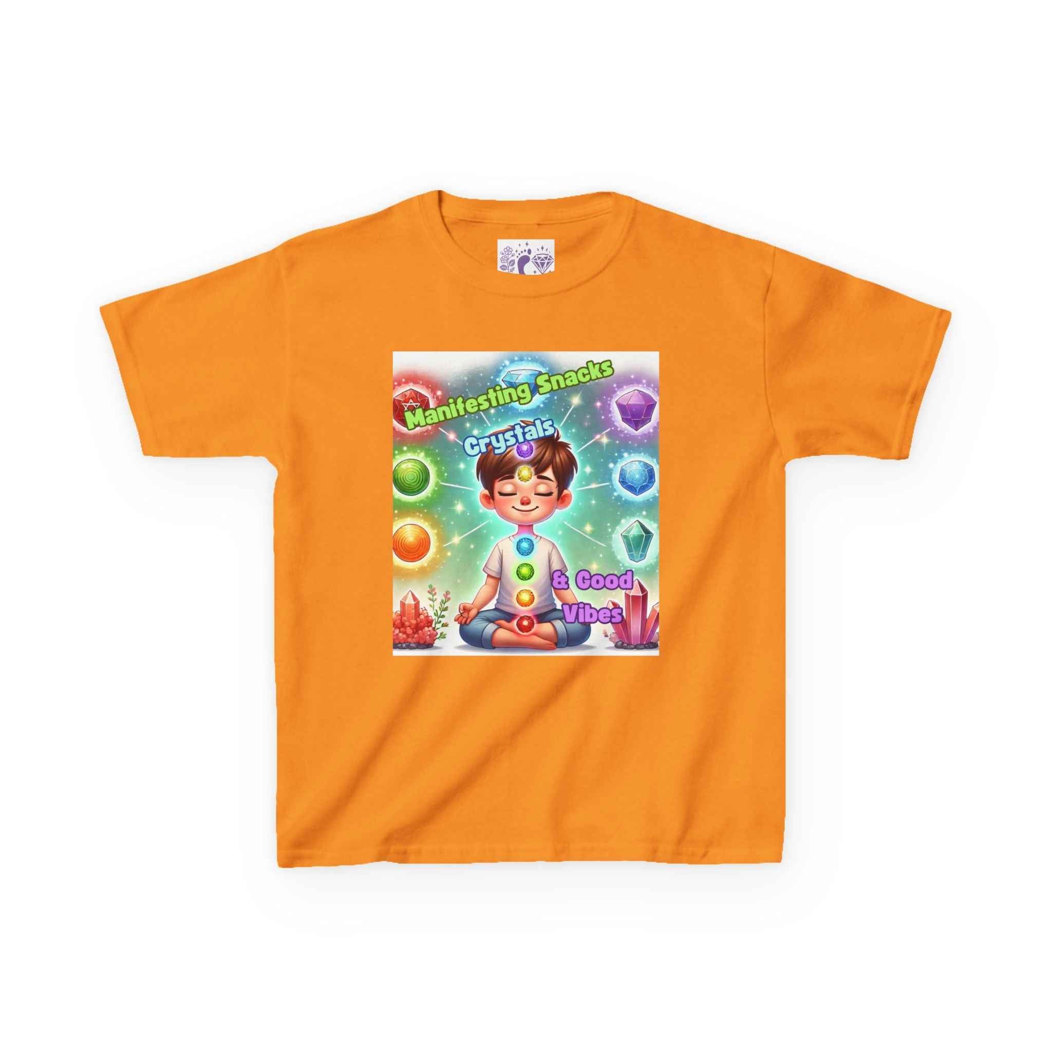 Kids TShirt 'Manifesting Snacks, Crystals, and Good Energy' | Kids clothes | Wiccan Center