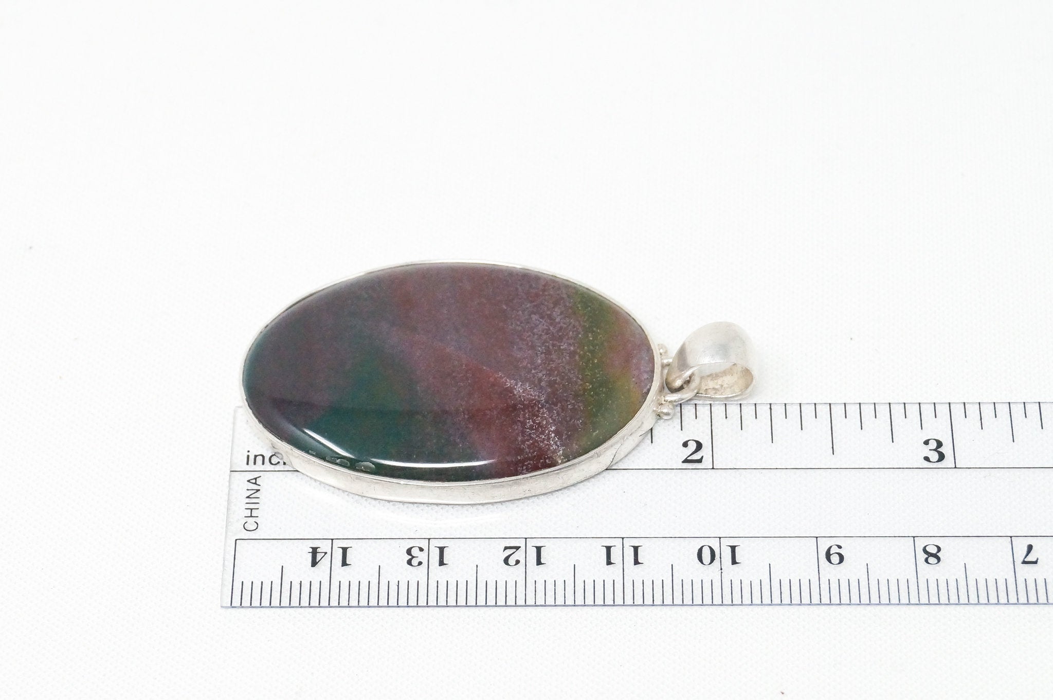 Large Vintage Fluorite Southwest Sterling Silver Necklace Pendant | Jewelry > Necklaces > Pendants | Wiccan Center