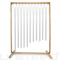 Set of 11 Planetary Tuned Healing Chimes with Wooden Stand