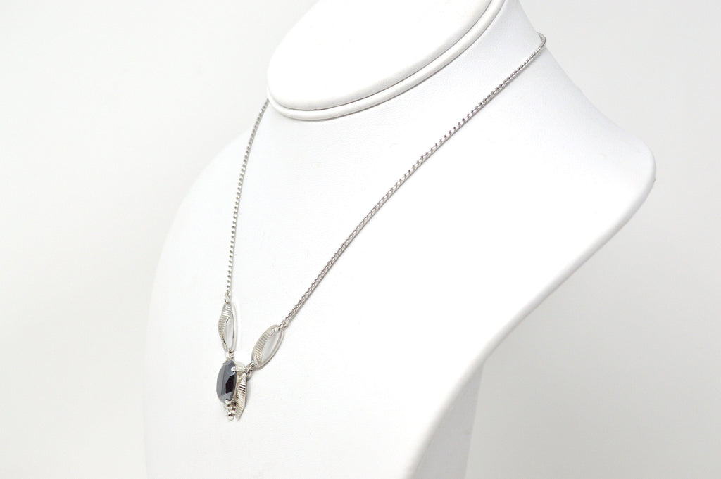 Vintage Designer Van Dell Hematite Sterling Silver Necklace - 16 Inch | Jewelry > Necklaces | Wiccan Center