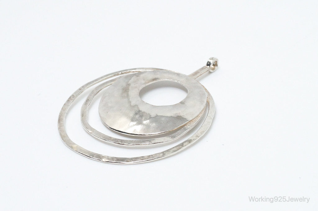 Retired Silpada Hammered Rings Sterling Silver Necklace Pendant | Jewelry > Necklaces > Pendants | Wiccan Center