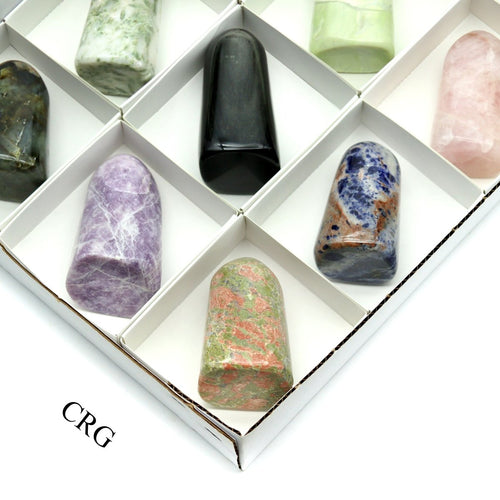 12 Piece Flat - Assorted Gemstone Freeforms | | Wiccan Center