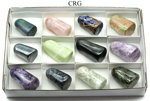 12 Piece Flat - Assorted Gemstone Freeforms | | Wiccan Center