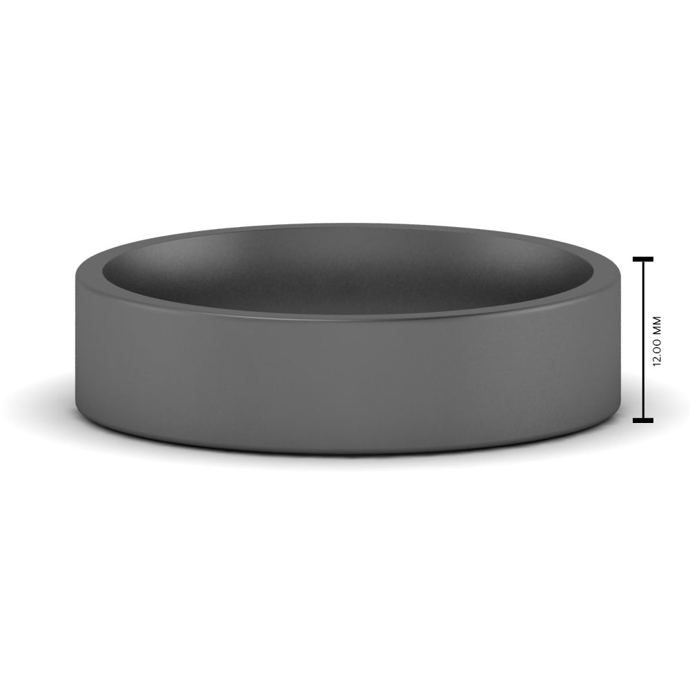 Light Weight Flat 4 mm Mens Wedding Band