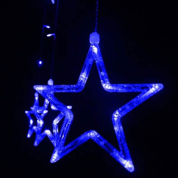 12 Stars 138 LED Curtain String Lights | String & Fairy Lights | Wiccan Center