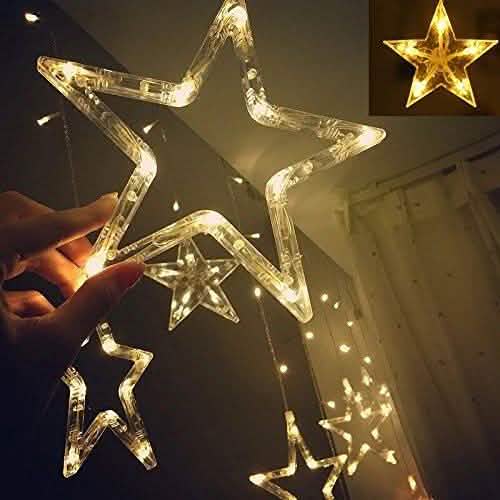 12 Stars 138 LED Curtain String Lights | String & Fairy Lights | Wiccan Center