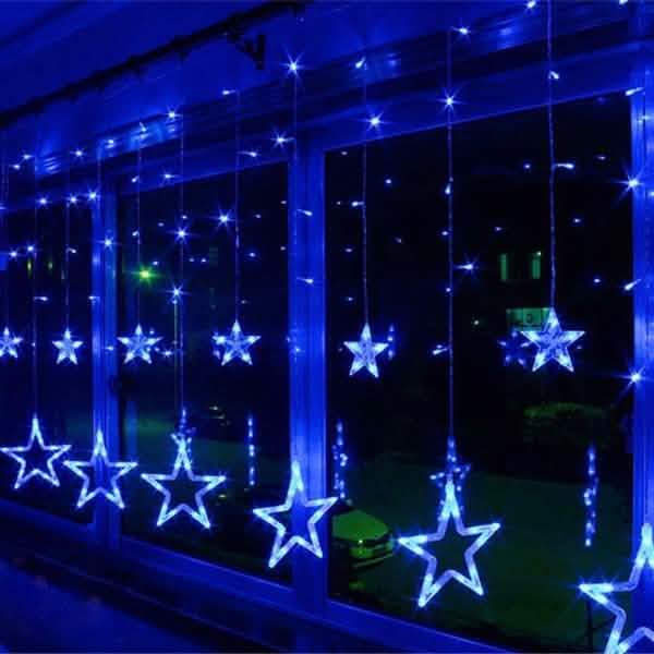 12 Stars 138 LED Curtain String Lights | String & Fairy Lights | Wiccan Center