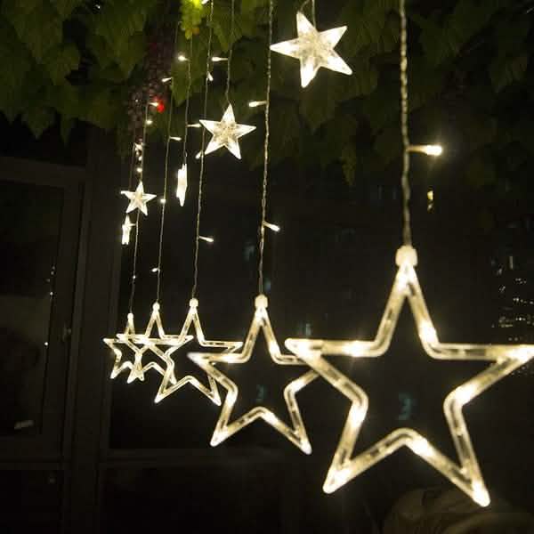 12 Stars 138 LED Curtain String Lights | String & Fairy Lights | Wiccan Center