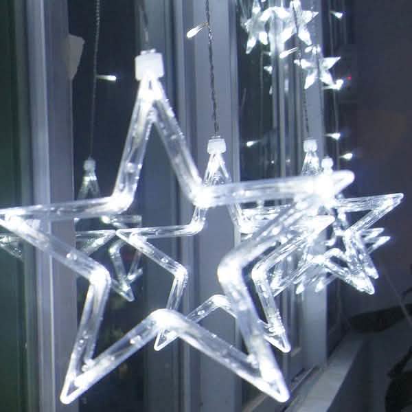 12 Stars 138 LED Curtain String Lights | String & Fairy Lights | Wiccan Center